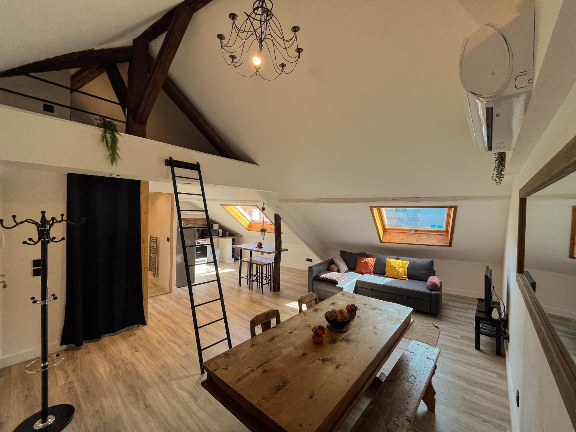 Ferienwohnung Cocon Sous Les Toits Albertville Exterior foto